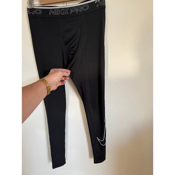 NWT Nike Pro Dri-Fit Men's Training Tights Black Size Medium - Picture 4 of 9